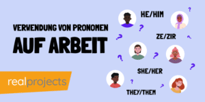 Verwendung von Pronomen auf Arbeit