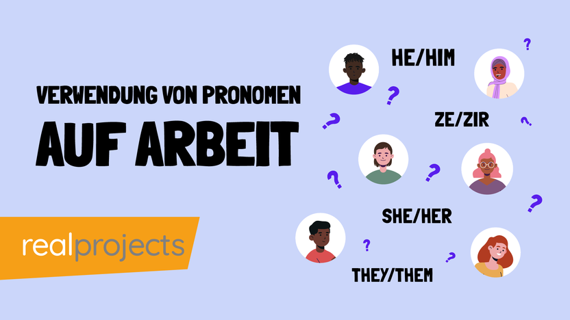 Verwendung von Pronomen auf Arbeit